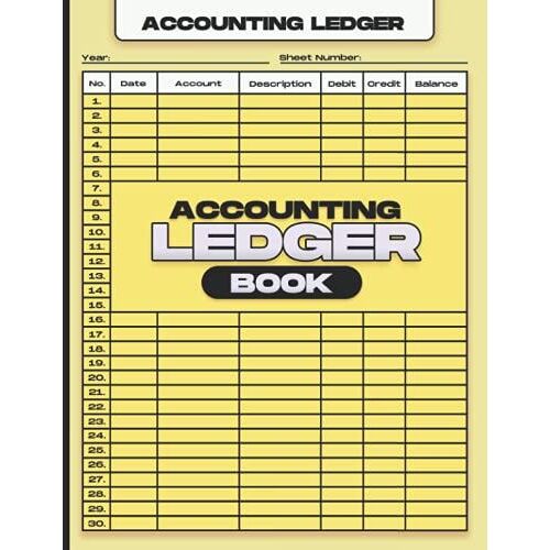 Accounting Ledger Book: Track Income And Expenses For Small Business.