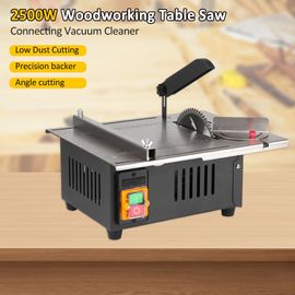 Scie de Table de décoration pour le travail du bois, 1200W, plateau de Table en acier inoxydable nouvellement amélioré avec règle d'angle et support réglable