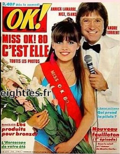 Ok Age Tendre 232 1980 Miss Ok 80/Distel/Pietri/Johnny Logan/Jennifer Lanvin/Miguel Bose/Mitchell/Deneuve Hallyday Joelle Aufray Montagne Kim Harlow