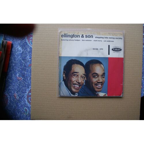 Ellington & Son Stepping Into Swing Society  /Broadway Babe/ Ruint/ Got My Foot In The  Door  Duke And Mercer Ellington Coral Records 94159 Epc