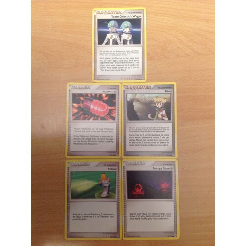 Team Galactic's Wager + Rival + Potion + Energy Search + Pluspower (Trainer Et Supporter)