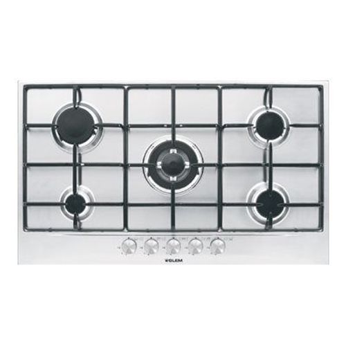 Glem GT955IX Table de cuisson au gaz Acier inoxydable - 5 foyers