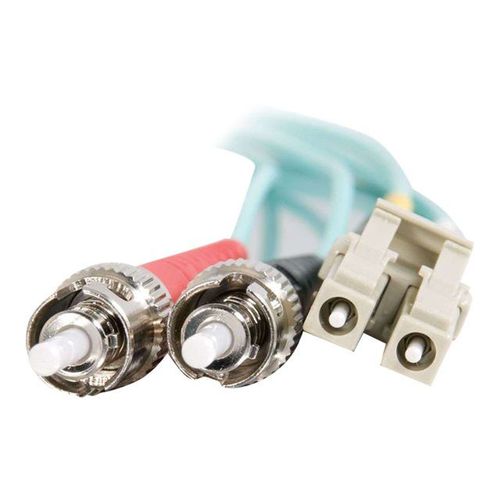 C2G LC-ST 10Gb 50/125 OM3 Duplex Multimode PVC Fiber Optic Cable (LSZH) - Câble réseau - ST multi-mode (M) pour LC multi-mode (M) - 1 m - fibre optique - duplex - 50 / 125 microns - OM3 - sans...