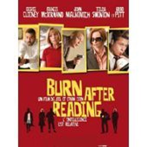 Burn After Reading - Ethan Et Joel Cohen - Brad Pitt - George Clooney - Affiche De Cinéma Pliée 120x160 Cm
