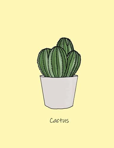 Cactus: Cute Cactus Plant Notebook (Yellow)