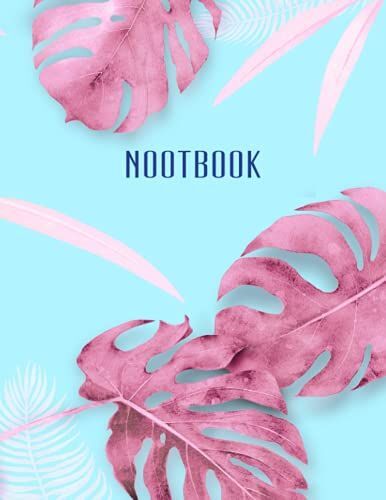 Notebook: Tropical Leaves Notebook Journal #1 (8.5 X 11 Inches) 110 Pages: Lined Paper