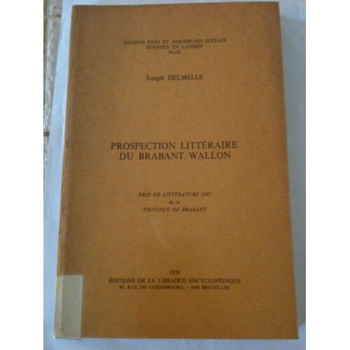 Prospection Littéraire Du Brabants Wallon