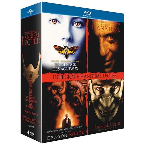 Intégrale Hannibal Lecter : Le Silence Des Agneaux + Hannibal + Dragon Rouge + Hannibal Lecter : Les Origines Du Mal - Pack - Blu-Ray