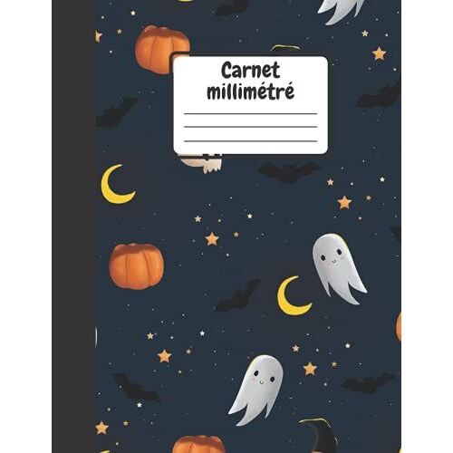 Cahier De Papier Millimétré: Carnet De Notes Avec Feuilles Quadrillé Millimétré, Cahier De Papier Graphique (Désigne D'halloween).: Cahier Quadrillé De 5x5 Pour Étudiants En Sciences Et Mathématique