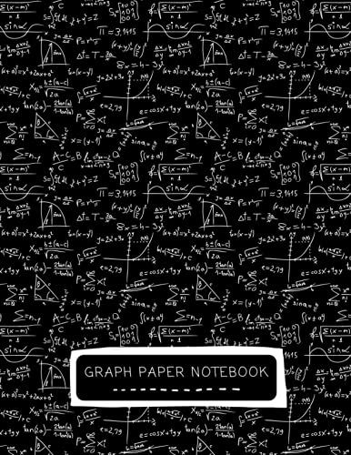 Graph Paper Notebook: Math Formulas & Graphs Square Grid Composition Notebook, 108 Pages, 8.5"X11" (21.59 Cm X 27.94 Cm), Quad Ruled 4 X 4 Per Inch For Math & Science Students And Teachers
