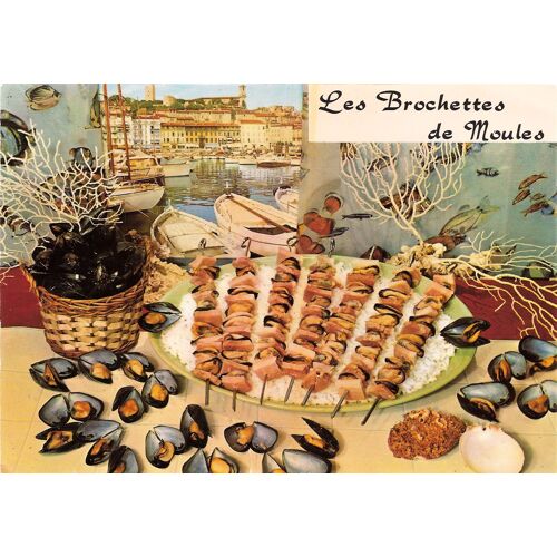 Carte Postale Brochettes De Moules