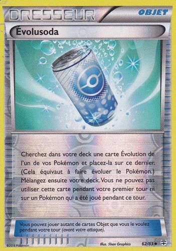 Carte Pokemon - Evolusoda - 62/83 - Reverse - Generations - Francaise -
