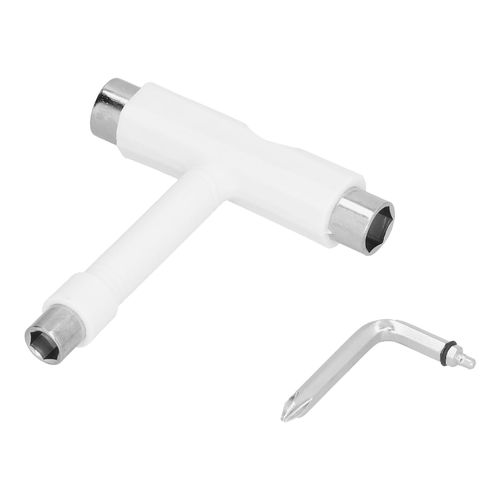 Outil De Skate Multifonction Portable, Kit De CléS Hexagonales De Type T, MatéRiel De Fixation Blanc