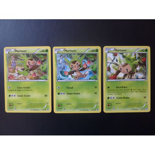 Marisson 7/162 8/162 Et 9/162 - Pokemon Xy Impulsion Turbo 