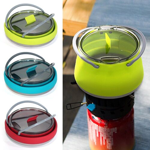 Bouilloire Pliante En Silicone Pour L'extérieur, Mini Marmite À Eau Bouillante Portable, Bouilloire À Eau, Articles De Table, Camping, Accessoires D'auto-Conduite
