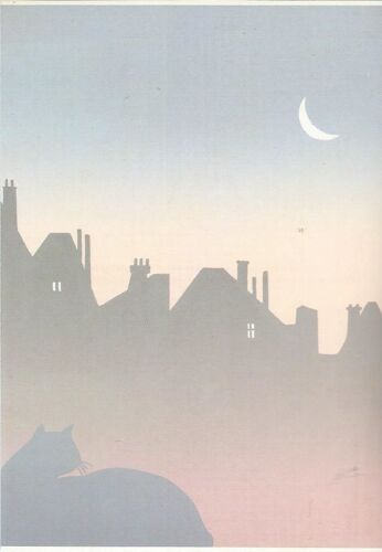Carte Postale Moderne ( Chat / Chats ) : Nocturne / Nocturnal ( Artiste : De Lanfranchi )