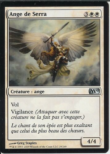 Carte Magic - Ange De Serra - Magic 2010 29/249