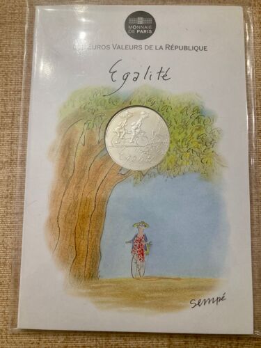 Pièce 10 Euros Argent Sempé Printemps Egalite Liberté Tirage 250 000 Ex