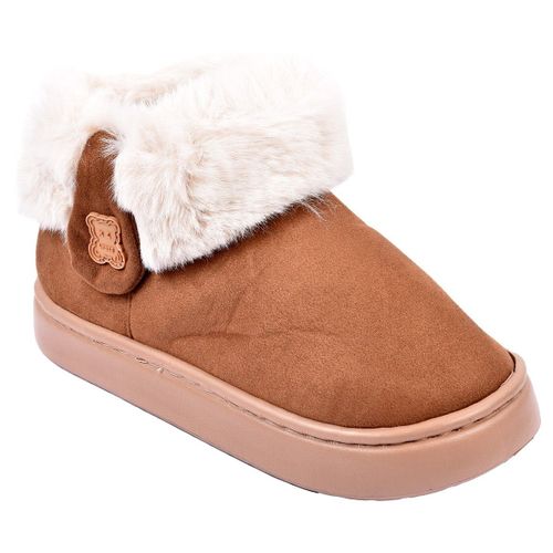 Pantoufle Bottine Intérieure Fourrée Md9699 Camel