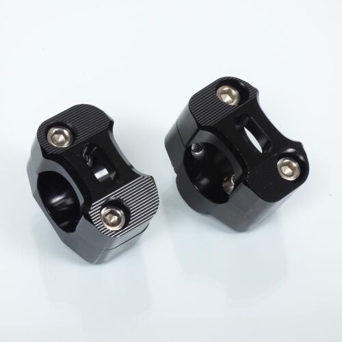 Pontet De Guidon Mad Pour Auto 22-28mm + H25mm Alu Noir Neuf