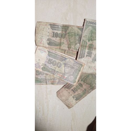 Billet De 1000 Zaïre Et 500 Zaïre Très Rare Disponible
