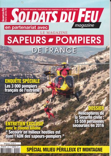 Soldats Du Feu Hors Série 20 Spécial Milieu Périlleux Et Montagne