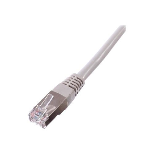 Uniformatic - Cordon de raccordement - RJ-45 (M) pour RJ-45 (M) - 50 cm - FTP - CAT 6 - sans halogène, moulé, bloqué - gris