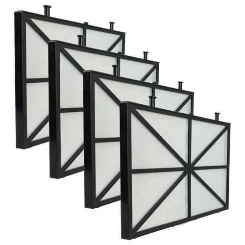 vhbw 4x Filtres compatible avec Dolphin Active X5, X3, X 4 aspirateur, nettoyeur piscine - Coussin filtrant, 26,5 x 15,8 x 1,1 cm