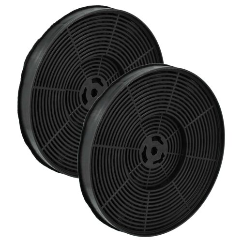 vhbw 2x Filtres à charbon actif compatible avec Respekta CH 77090 S, CH 77060 S, CH4291IX, CH 77060 W, CH 3100 GIS-A hotte aspirante - 17,5 cm