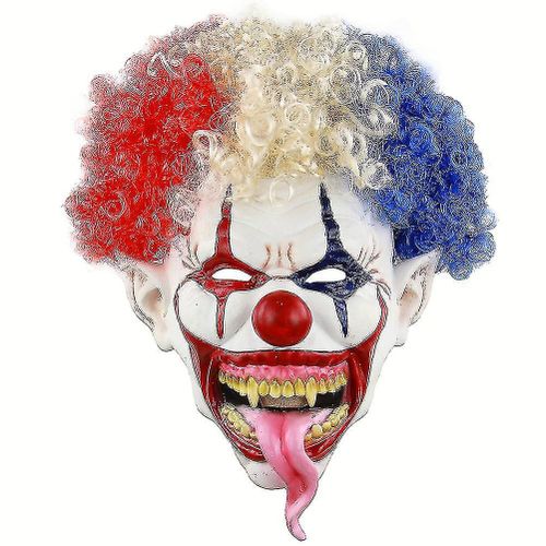 Masque D¿Halloween Terrifiant Langue Langue Dehors Masques De Clown Masques Déguisements Masques Lunettes Cosplay