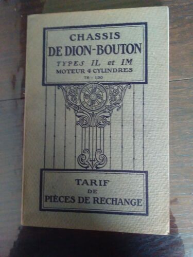 Chassis De Dion Bouton Types Il Et Immoteur 4 Cylindres