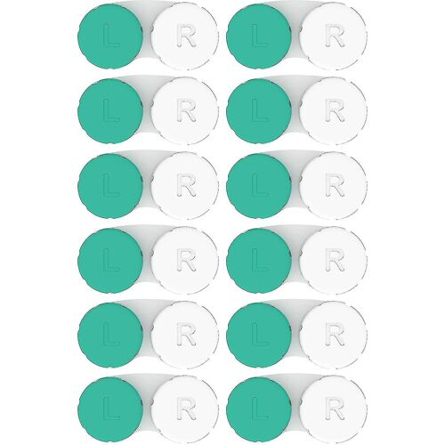 Étuis Pour Lentilles De Contact 12 Pack. Approvisionnement D'un An. Protégez Vos Yeux En Changeant Votre Étui Pour Lentilles De Contact Tous Les Mois 