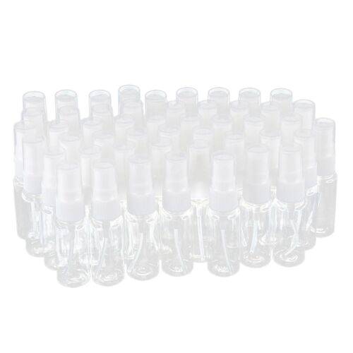 50x Flacons Pulvérisateurs En Plastique Transparent Et Fin 20ml