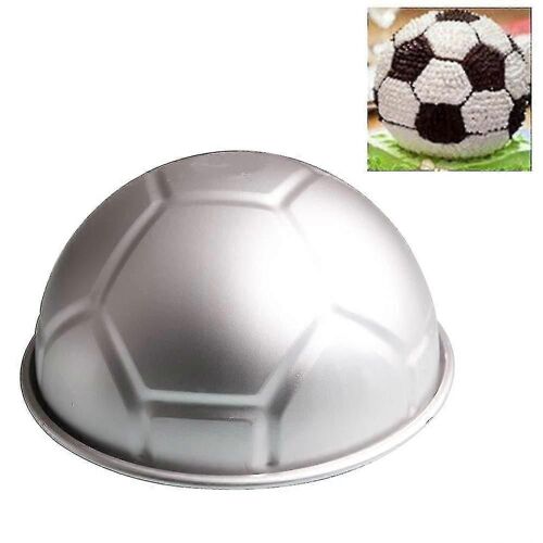 3d Demi-Rond En Forme De Balle Football Cake Moule 8 Pouces Épaississant Moule En Alliage D'aluminium Anniversaire 1 Pcs