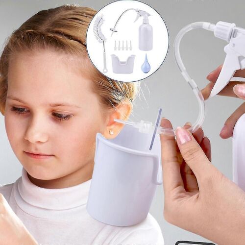 Retrait De Cérumen Dissolvant Nettoyant D'irrigation Nettoyage Laveuse Bouteille Kit De Seringue