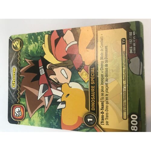 Carte Dinosaur King : Chomp - Dinosaure Spécial - 800 - Dkcg  152/160 - 2008 