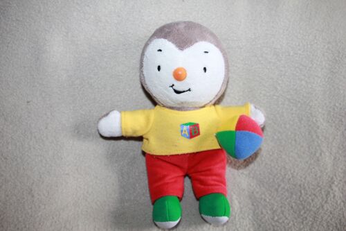 Peluche Doudou Tchoupi T'choupi Pull Jaune Ballon 20 Cm