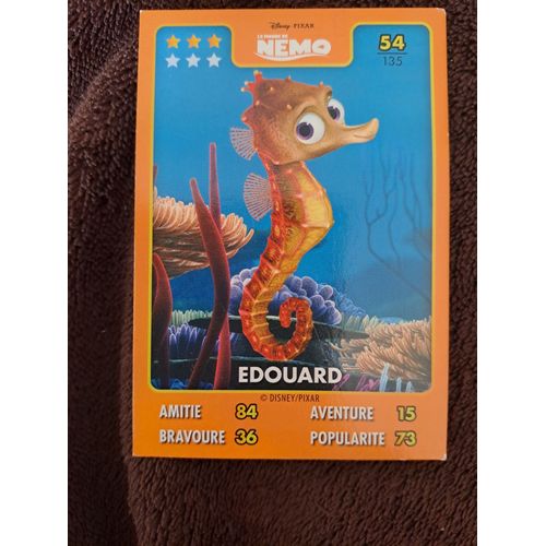Carte Edouard Le Monde De Nemo Heros Disney Pixar Auchan Numero 54/135