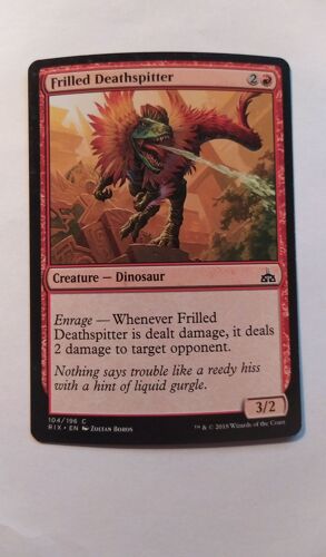 Frilled Deathspitter // Crachemort À Jabots (Les Combattants D'ixalan) 