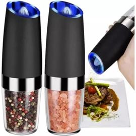 Lot De 2 Moulin Broyeur Électrique À Gravité Poivre Et Sel