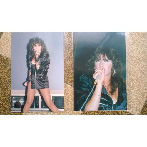 Sabrina Salerno 2 Photos Originales Annees 80 10*15cm Sous Pochette Transparente