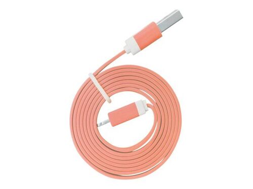 Global Technology - Câble USB - Micro-USB de type B (M) pour USB (M) - USB 2.0 - 1 m - plat - orange
