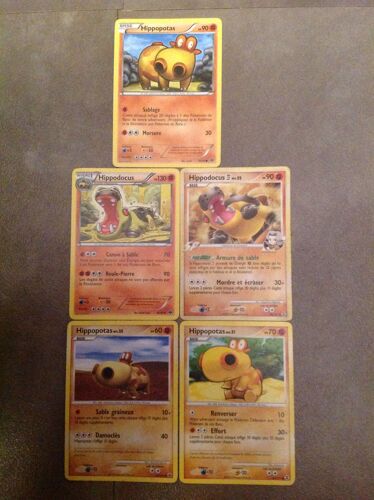 Hippopotas 60pv (66/100) + Hippopotas 70pv (64/111) + Hippopotas 90pv (65/99) + Hippodocus 90pv (42/111) + Hippodocus 130pv (66/99) 