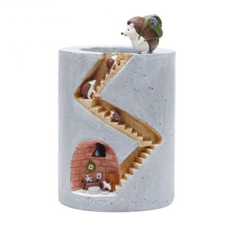 Pot De Fleurs En Résine, Modèle Mignon, Porte-Stylo, Figurine Lapin Hérisson, Jardinière De Jardin, Cadeau De Nouvel An Pour Enfants