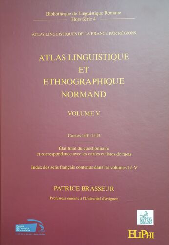 Atlas Linguistique Et Ethnographique Normand , Vol. 5