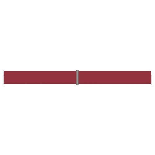 Auvent Paravent Store Brise-Vue Latéral Rétractable De Patio Jardin Terrasse Balcon Protection Visuelle Écran 117 X 1200 Cm Rouge Helloshop26 02_0007453