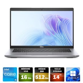DELL LATITUDE 5420 - 14" Intel Core i5-1145G7 - 2.6 GHz - Ram 16 Go RAM - SSD 256 Go - WINDOWS 11 PRO 64 BITS