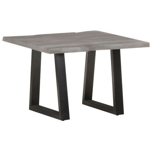 Vidaxl Table Basse Avec Bord Naturel 60x60x40 Cm Bois D'acacia Massif