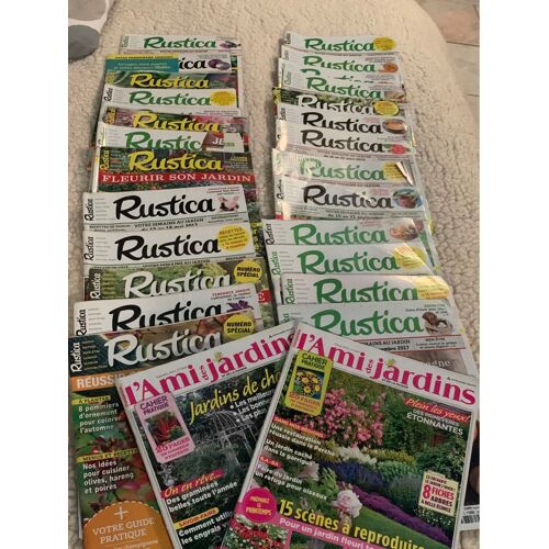 Lot De 28 Revues De Jardinage, 26 Rustica, 2 Amis Des Jardins