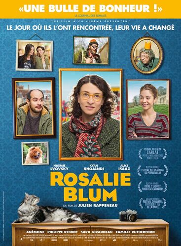 Rosalie Blum - Véritable Affiche De Cinéma Pliée- Format 40x60 Cm-De Julien Rappeneau Avec Noémie Lvovsky, Kyan Khojandi, Alice Isaaz, Anémone, Sara Giraudeau, Philippe Rebbot, Camille Rutherford-2016
